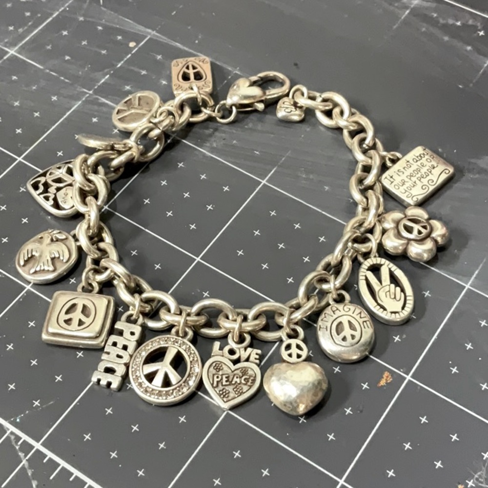 Brighton Peace Charm Bracelet